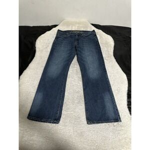 American Eagle Original Straight Mens Blue Denim Jeans Size 34x32 Pants Stretch